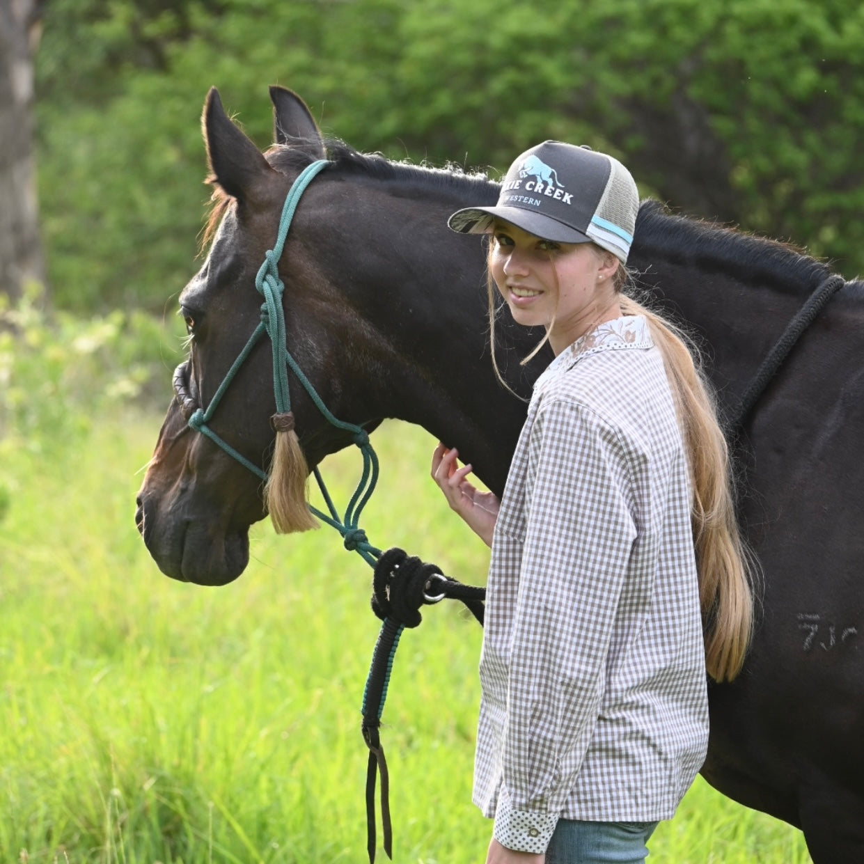 Charcoal trucker cap