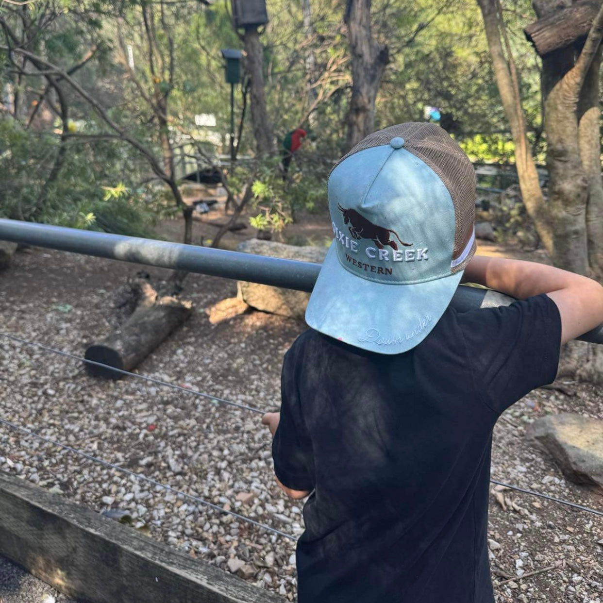 Kids sky blue trucker cap